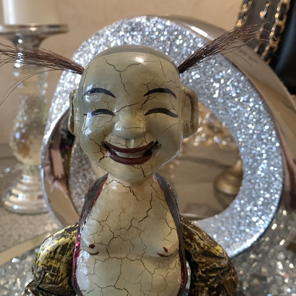 Vietnamese Water String Puppet Wood  Lacquered Gifts Budda Art